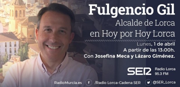 Fulgencio Gil en Cadena Ser el próximo 1 de Abril 13h.