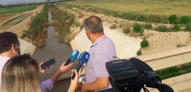 La falta de mantenimiento del canal de evacuación de la rambla de Biznaga en los últimos dos años provoca la obstrucción del cauce entre Purias y Campillo