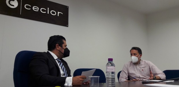 Fulgencio Gil mantiene un encuentro de trabajo con el nuevo presidente de Ceclor, Juan Jódar, y traslada su preocupación por el retraso de proyectos en Lorca