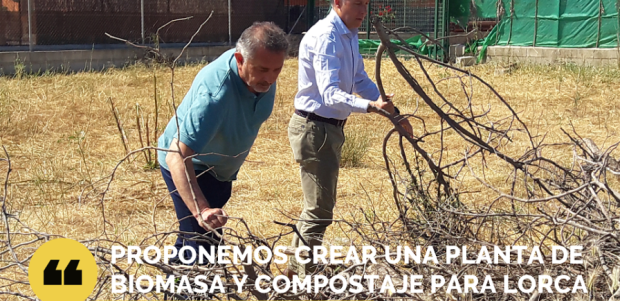 El PP propone construir una planta municipal de biomasa y compostaje para aprovechar los cientos de toneladas de restos agrícolas y podas de particulares que se producen cada año en nuestro municipio