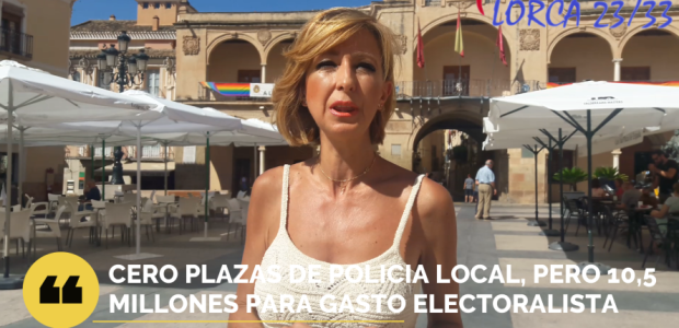 El presupuesto municipal no incluye crear nuevas plazas de agente de Policía Local, pese a que Lorca registra los peores datos de seguridad de su historia